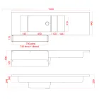 Comptoir de bar lumineux avec accessoire organisateur et porte-bouteille - Rapport Viadurini
