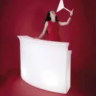 Comptoir de bar lumineux Slide Bar de style moderne fabriqué en Italie Viadurini