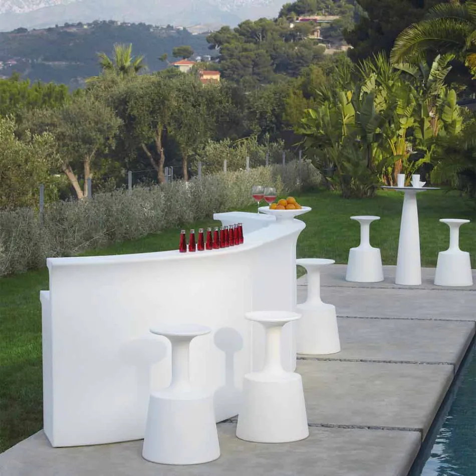 Comptoir de bar lumineux Slide Bar de style moderne fabriqué en Italie Viadurini