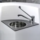 Comptoir modulable avec lumière d'extérieur Made in Italy - Mistra Viadurini