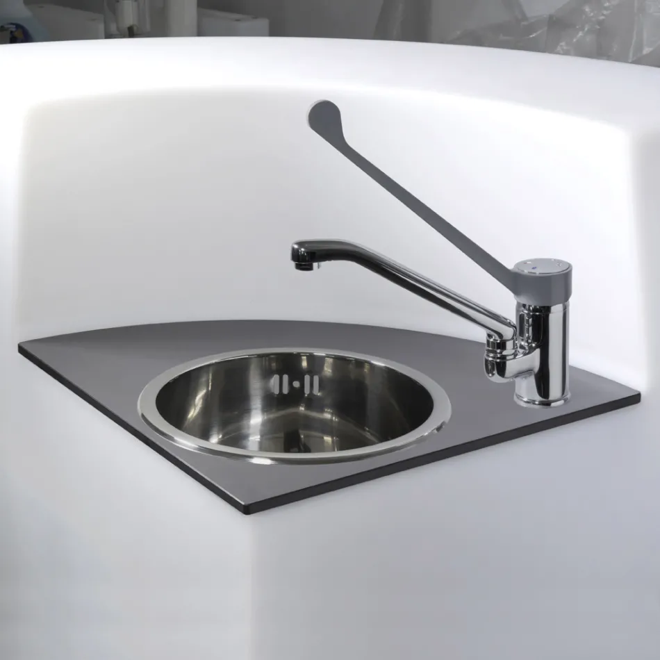 Comptoir modulable avec lumière d'extérieur Made in Italy - Mistra Viadurini