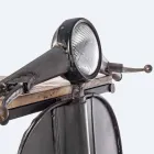 Console de bar en manguier et Vespa en acier de design moderne - Echalote Viadurini