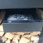 Barbecue à Bois avec Plaque de Cuisson et Rangement Bois – Giorgione Viadurini