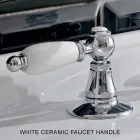 Mitigeur de lavabo 3 trous avec drain en laiton style artisanal classique - Noriana Viadurini