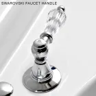 Mitigeur de lavabo 3 trous avec drain en laiton style artisanal classique - Noriana Viadurini