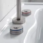 Mitigeur de lavabo moderne à 3 trous avec lignes rouges et bleues Made in Italy - Quito Viadurini