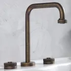 Mitigeur de lavabo moderne à 3 trous avec vidage Made in Italy - Quito Viadurini