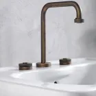 Mitigeur de lavabo moderne à 3 trous avec vidage Made in Italy - Quito Viadurini