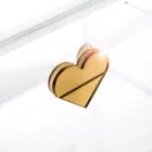 Coffre de rangement en plexiglas avec détails dorés, fabriqué en Italie - Briseide Viadurini