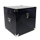 Malle en Cristal Acrylique Transparent ou Fumé et Acier Moderne - Dante Viadurini