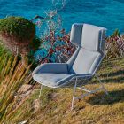 Bergère fauteuil de jardin Varaschin Summer Ensemble de design moderne Viadurini