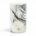 Porte-brosse à dents en verre en marbre Paonazzo Made in Italy - Limba