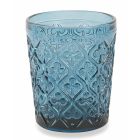 Verres à eau en verre coloré avec décorations arabesques 12 pièces - Maroc Viadurini