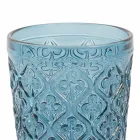 Verres à eau en verre coloré avec décorations arabesques 12 pièces - Maroc Viadurini