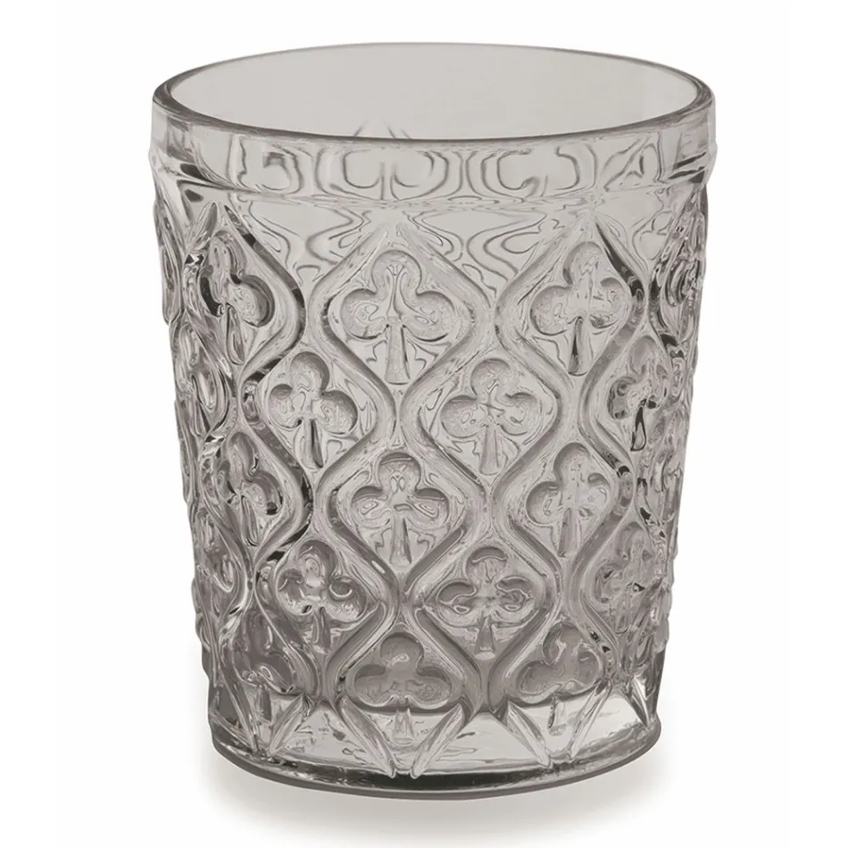 Verres à eau en verre coloré avec décorations arabesques 12 pièces - Maroc Viadurini