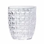 Verres à eau en verre transparent décorés, service moderne 12 pièces - mélange Viadurini