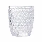 Verres à eau en verre transparent décorés, service moderne 12 pièces - mélange Viadurini