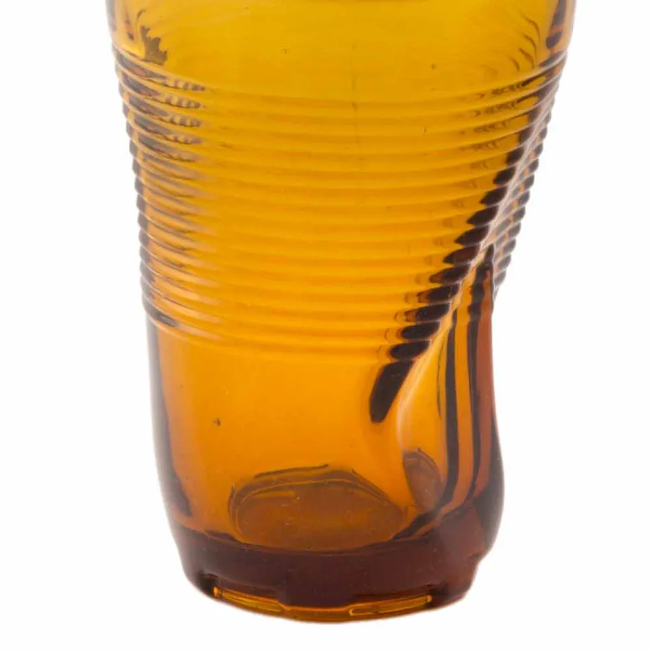 Verres à cocktail en verre coloré 6 pièces de design froissé - Sarabi Viadurini