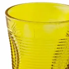 Verres à cocktail en verre coloré 6 pièces de design froissé - Sarabi Viadurini