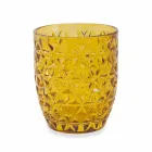 Verres décorés en verre coloré moderne servant de l'eau 6 pièces - Mix Viadurini