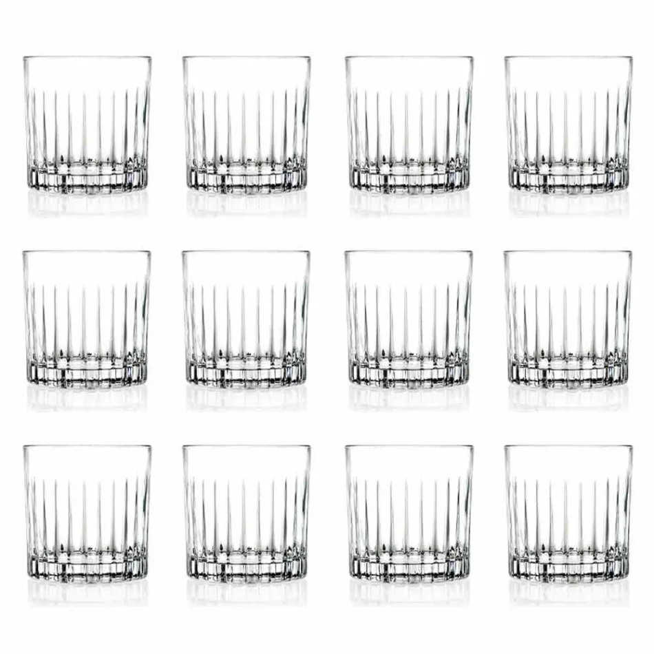 Verres Bas Double Old Fashioned Tumbler 12 Pièces Luxe - Senzatempo Viadurini