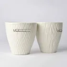 Verres en porcelaine blanche design de luxe 6 pièces uniques - Arcireale Viadurini