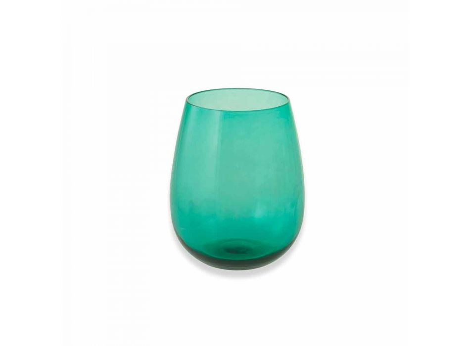 Gobelets en verre coloré pour service moderne de l'eau de 6 pièces - Aperi