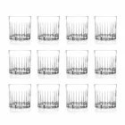 Lowball Tumbler Basso Old Fashioned Glasses pour Cockatil 12 Pièces - Senzatempo Viadurini