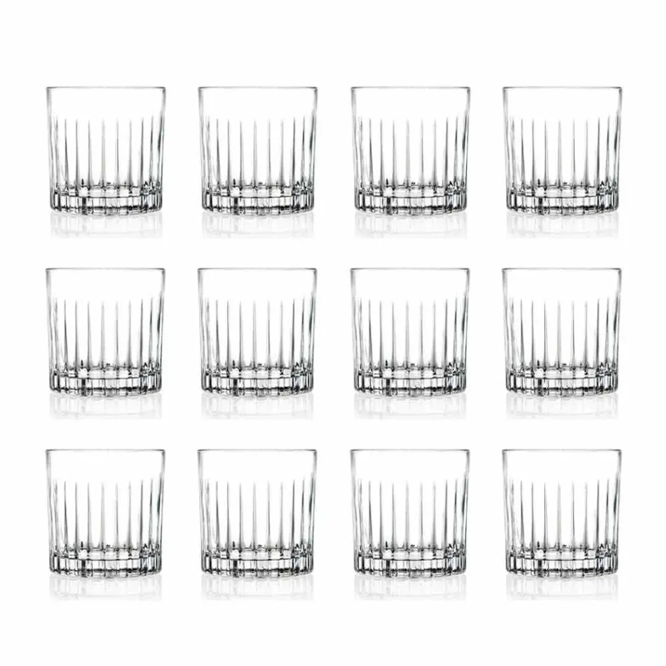 Lowball Tumbler Basso Old Fashioned Glasses pour Cockatil 12 Pièces - Senzatempo Viadurini