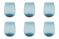 Verres à eau en verre moderne et coloré Service de 12 Pièces – Aperi