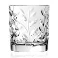 Verres Tumbler Bas en Eco Crystal Leaf Decoration 12 Pcs - Magnolio
