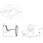 Bidet sur pied en céramique de différentes couleurs, fabriqué en Italie - Fille Viadurini