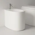 Bidet sur pied en céramique de différentes couleurs, fabriqué en Italie - Fille Viadurini