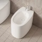 Bidet sur pied en céramique de différentes couleurs, fabriqué en Italie - Fille Viadurini