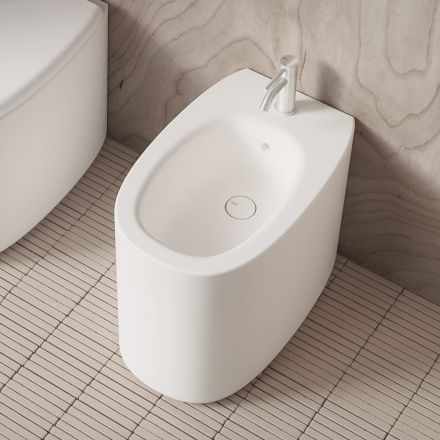 Bidet sur pied en céramique de différentes couleurs, fabriqué en Italie - Fille Viadurini