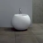 Bidet en forme de boule en céramique de couleur Fanna Viadurini