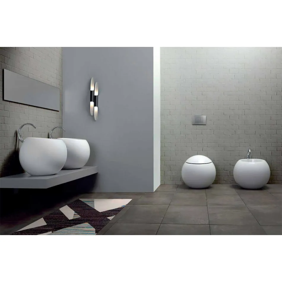 Bidet en forme de boule en céramique de couleur Fanna Viadurini