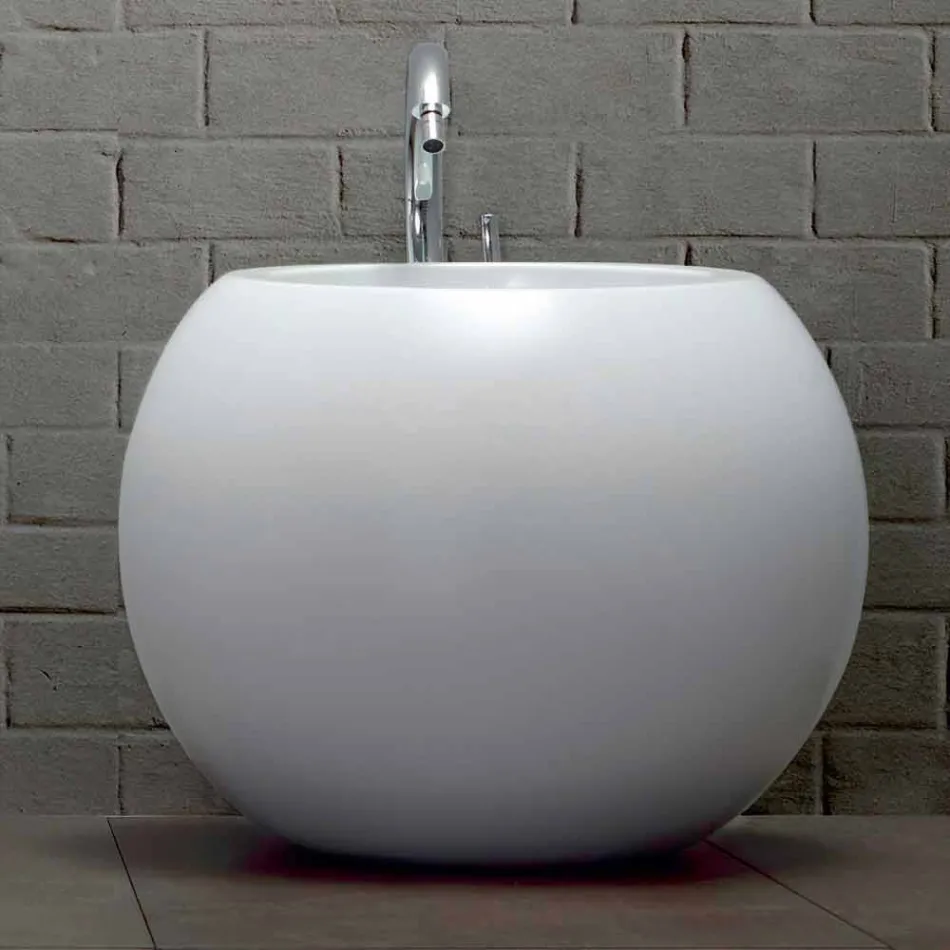 Bidet en forme de boule en céramique de couleur Fanna Viadurini