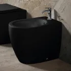 Bidet sur pied Aster en céramique mate, disponible en deux couleurs et au design moderne Viadurini