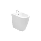 Bidet monotrou sur pied avec technologie sans rebord en céramique blanche - Oleandro  Viadurini