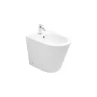 Bidet monotrou sur pied en céramique blanche au design moderne - Ginepro Viadurini