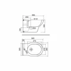 Bidet monotrou classique en céramique blanche fabriqué en Italie - Marwa Viadurini