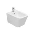 Bidet mural monotrou en céramique blanche au design moderne et élégant - Giunco Viadurini