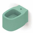 Bidet suspendu en céramique de conception moderne fabriqué en Italie, Hamlet Viadurini
