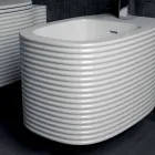 Bidet suspendu en céramique de conception moderne fabriqué en Italie, Hamlet Viadurini