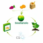 Cheminée Bio Murale Blanche au Design Moderne avec Insert en Verre Erica Viadurini