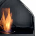 comptoir Biocamino au bioéthanol céramique et acier Curtis Viadurini