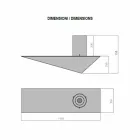 Cheminée murale design moderne en acier peint et verre - Malcolm Viadurini