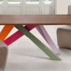 Bonaldo Big Table table de placage de bois extensible fabriqué en Italie Viadurini