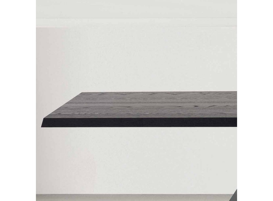 Bonaldo Big Table table en bois massif gris anthracite fabriquée en Italie